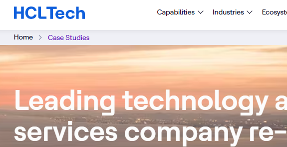 HCLTech website screenshot