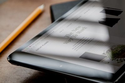 Great Plains online store on a tablet